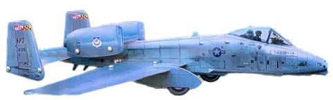 Aereo Segnavento decorazione giardino modello A10 Thunderbolt Warthog