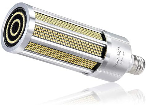 DragonLight 150W Commercial Grade Corn LED Light Bulb Fanless(800 Watt Metal Halide/HID/HPS Replacement) E40 Large Mogul Base LED Lamp 5000K Daylight 20,250LM for High Bay Area Lighting