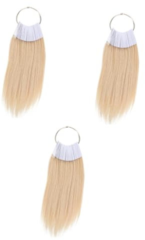 MAGICLULU 3 Sets Echthaar-teststränge 9-grad-farbabstimmung Haarfärbe-ausbildung Haarprobe Haar-accessoire 30 Stück * 3