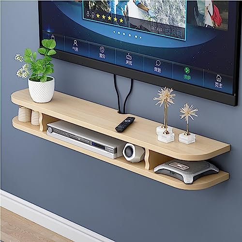 Tv Lowboard - Wandmontage TV-Schrank, TV-Box-Regale Aus Holz, Schwimmendes, Verstecktes Kabel-Wandregal, TV-Schrank, Hängender TV-Schrank, TV-Box/Fernbedienungsregal, Tv Schrank Hängend ( Color : C ,