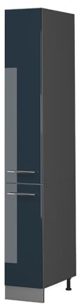 Vicco Küchenunterschrank Fame-Line, Dunkelblau Hochglanz, 30 cm, zur Kombination mit weiteren Modulen der Fame-Line Serie