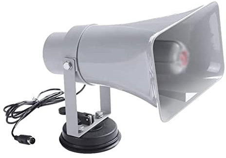 CHFYIJYHM Tragbares Bullhorn-Hand-Megafon, Auto-Sirene und Notfall-Trompete for Cheerleader und Polizei, Bullhorn-Lautsprecher, Handverstärker, leicht