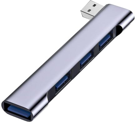 Hub Extensor USB - Hub USB para computadora - Hub USB Tipo C, Divisor de concentrador de 4 Puertos USB 3.0 de Alta Velocidad, Adaptador multipuerto USB para Accesorios de Laptop