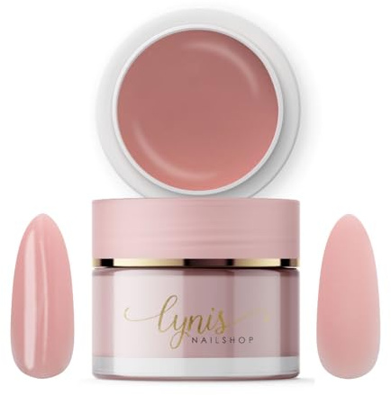 Fiberglas Gel Nägel NATUR 15ML als Aufbaugel für Nagel Modellagen mittelviskos als Make-Up Camouflage Gel · pinchbar für UV & LED · HEMA frei Builder · Lynis-Nailshop.de
