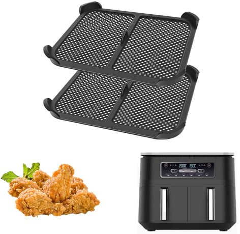 Heißluftfritteuse Zubehör, Kompatibel mit Ninja Foodi AF300EU, 2 Spritzschutz für Heißluftfritteuse, Schutz der Heizelemente und Gebläse einer Fritteuse