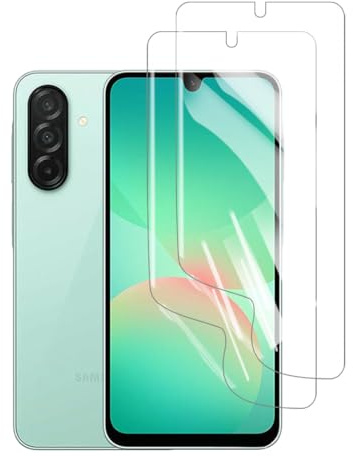 HYVICYROT Hydrogel Skärmskydd för Samsung Galaxy A26/A16 4G/5G, 2 stycken HD Genomskinliga Mjuka TPU Skärmskydd [Inte Härdat Glas] [HD Genomskinligt] [Hög Känslighet]