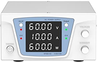 fuente de alimentación de CC, Fuente de alimentación de CC 30V 20A 60V 10A Fuente de alimentación estabilizada Ajustable Variable Laboratorio digital regulado for reparar herramienta de teléfono(KPS60