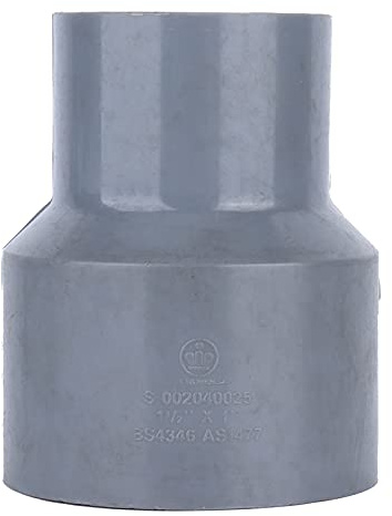 Raccordo riduttore dritto in PVC 1 pollice, adattatore tubo acqua 33-48mm - Resistente e non tossico, facile da installare per irrigazione e acquacoltura
