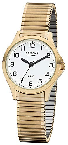 Regent Damen Analog Miyota 2035 Uhr mit Leder Armband 12300089