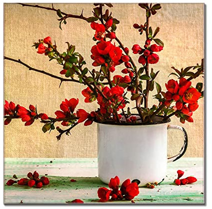 banjado Glas Magnettafel (90 x 60cm) - Magnetwand Glas - Magnetpinnwand als Memoboard - Pinnwand Magnettafel Küche, Büro, Kinderzimmer - Berberitzen