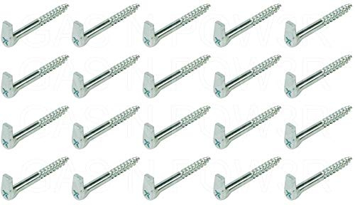 x20 Screw Hooks with Cross Slot Heavy Duty GALVANISED Steel SELF Tapping Wood 5.8 x 65mm