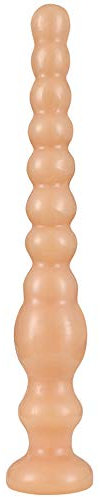 Analkugeln Mit Intervallperlen und Spiralperlen Analdildo mit Saugnapf,Realistischer Dildo 33 cm Buttplug für Frauen Männer Anal Masturbation Prostata Stimulation Penis Sexspielzeug (Fleisch, L)