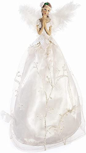 Premier Weihnachtsbaumspitze Fee, 25 cm, elfenbeinfarben