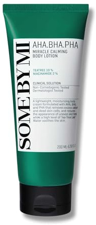 SOME BY MI Aha Bha Pha Lotion corporelle apaisante 200 ml Coréen exfoliante à l'acide salicylique pour peaux sèches, soin hydratant et apaisant quotidien avec Centella Asi