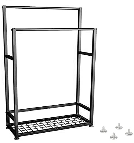 Toalleros De BañO De Pie,Toallero Cromado,Revestimiento Antioxidante,Soporte De Escalera De Metal Para Accesorios De BañO,Toallitas, Al Lado De La BañEra La Cocina(Size:60*23*100CM,Color:black)