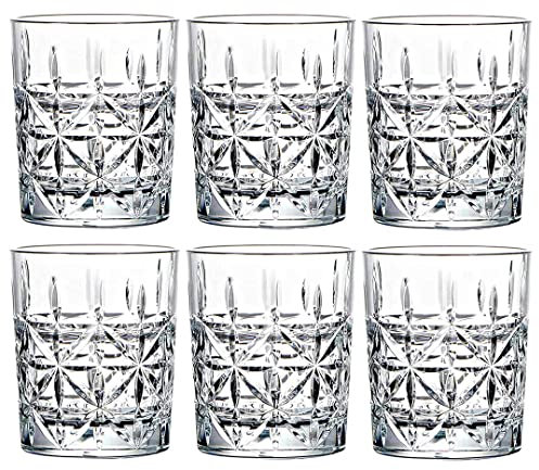 VEILEDGEM 265ml Tritan Tazze di Plastica Acqua Riutilizzabili Lavastoviglie Sicuro Senza BPA Acrilico Drinkware Trasparente Shatterproof Highball Juice Cup