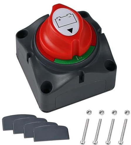 Batterie Trennschalter 12V 24V 48V Auto Batterietrennschalter 275A Hauptschalter 12 Volt für Boot Motorrad Yacht Bus RV UTV