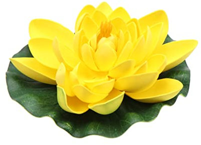 PRETYZOOM 1Stk Klammern seerosen künstlich Lotuslicht Garten Ornament Regalpflanzen Simulation Lotus Teichdekoration berühren Dekorationen Blase Zubehör Anlage