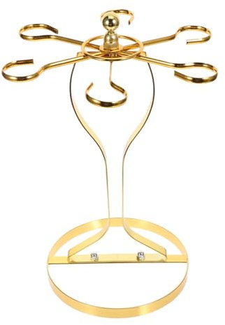 CIYODO Tabletop Wine Glass Holder Elegant Goblet Rack for Kitchen Storage Iron Wire Design for Entertaining Home Decor Finish