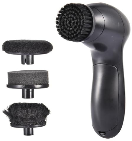 Electric Shoe Polisher - Shoe Shine Kit | Leather Care Set | Portable Shoe Brush | Cleaning Brush Set | Shoe Polisher Brush Set | Compact Shoe Care Kit | Efficient Polishing Tool For Leather Items