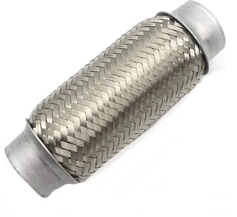QIUYMGFG Endrohre Modifiziertes Zubehör 38/51mm Auto Auspuffrohr Teleskop Flexible Stecker Geflochtene Faltenbalg Edelstahl Schalldämpfer Rohr Stecker(38MM-100MM)
