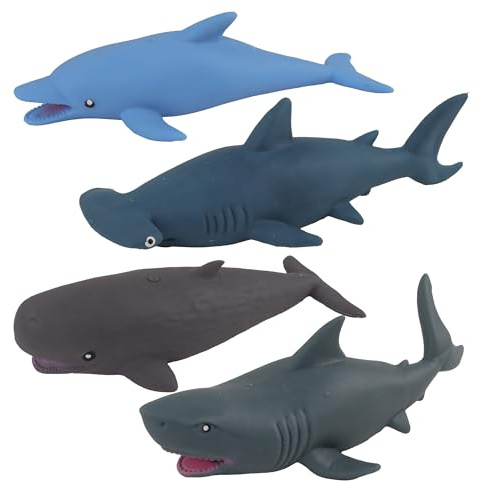 FLYPOP'S - Animale del Mare Anti-Stress - Gioco da Luna Park - 037221 - Modello Casuale - Sabbia - Bambino - Adulto - Riabilitazione - Giocattolo Sensoriale - Regalo - Compleanno - A Partire da 3 anni