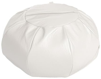 Baoblaze Funda de puf sin Relleno, Funda de reposapiés, otomana de Almacenamiento, cojín de Suelo para Debajo del Escritorio, Beige