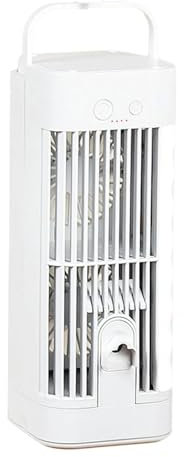 USB Air Cooler Desktop, Rechargeable Air Conditioners With 120ML Water Tanks,Portable Desktop Cooling Fan,Quiet Evaporative Personal Cooler for Home, Office, Travel,USB Powered Cooling
