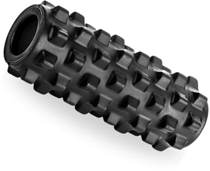 BILDER - Foam Roller Pilates, Rullo Massaggio Muscolare per Yoga Leggero con Stuttura Cava e Superficie a Griglia, 33,5x14x14 cm, Attrezzi Pilates per Allenamento a Casa, Fisioterapia e Fitness