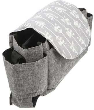 JUMPLAWN Kinderwagen mit Einhandbedienung aus Polyester Aufbewahrungstasche Organizer und Hängeschlaufe Jünger Eltern Geeignet für Outdoor Einsatz