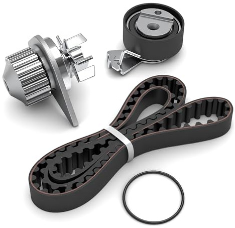 Wasserpumpe & Zahnriemensatz Passend für Citroën Berlingo C2 1 C3 2 Nemo | für Xsara für Fiat Fiorino/Qubo, für Peugeot 106 206 207 306 307 Bipper Partner 1.4L, 16095251,1609525180,16107932,1610793280