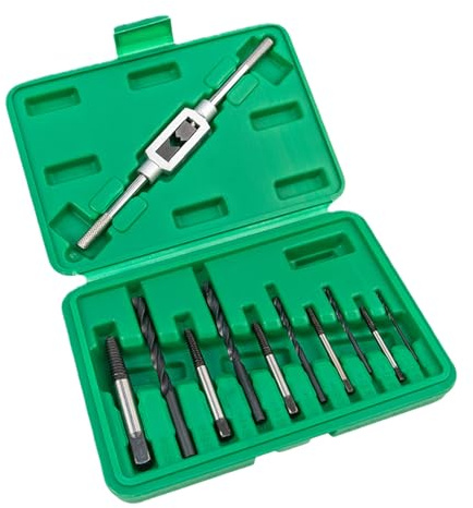 BAIFULAI Juego de extractores de tornillos de 11 piezas con juego de brocas y juego de extractores izquierdos incluidos, destornillador, removedor de tornillos para aflojar y quitar tornillos