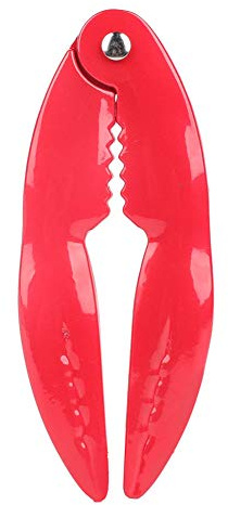 Clip di pesce in acciaio inox premium da cucina Pinza per granchio aragosta Cracker Strumento per rimuovere senza sforzo Conchiglie e Carne Ideale per Casa Ristoranti Chef Rosso 13 cm
