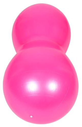 Veemoon Ballon de Fitness Arachide Gonflable Rose pour Garçon et Filles, Ballon de Yoga Équilibre et Siège Flexible Pompe, Balle Sensorielle pour Entraînement Musculaire et Coordination,