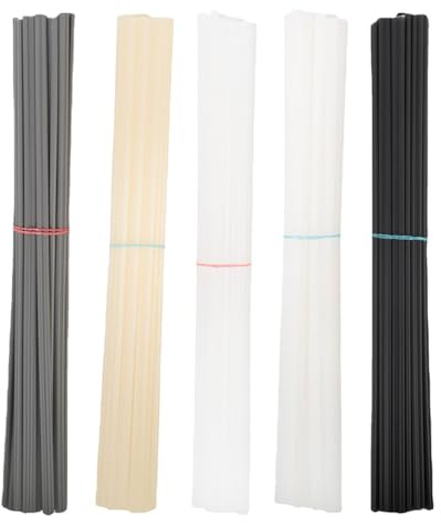 Gansdnek 100 Pièces Baguette Soudure Plastique, 4 Couleurs Tiges de Soudage en Plastique, ABS/PVC/PE/PP Fils à Souder de Soudure, 20cm Soudage Sticks Plastique pour Réparations de Soudure Plastique
