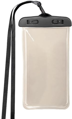 Vattentätt Smartphone-fodral - pekskärmsskydd | med vattentät simrem - för pool, under vatten, vattensport, kajak, forsränning, vandring, camping, Svart, riferimento alla descrizione, Se