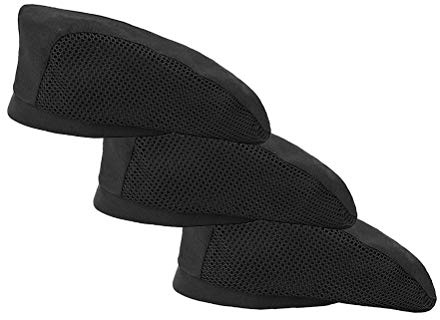 Nanxson Bonnet de cuisinier, Unisexe, avec Maille Travailler, Noir | Toque de serveur avec tissu en maille respirante des deux côtés, pour la cuisine, les cuisiniers, les boulangers