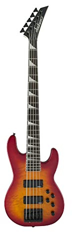 Jackson JS Series 5-String Concert Bass JS3VQ, Cherry Burst, Amaranth Fingerboard