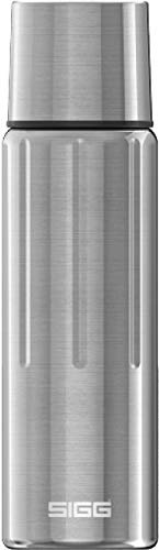 SIGG - Isolierte Trinkflasche - Thermoflasche Gemstone IBT Selenite - Mit Tasse - Auslaufsicher - Federleicht - BPA-frei - 18/8-Edelstahl - Camping & Outdoor - Brushed - 0,75L