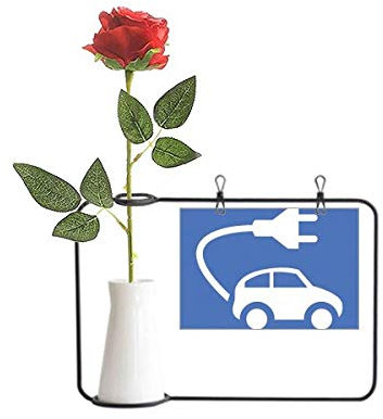 Beauty Gift Vehículos de energía enchufe proteger el medio ambiente patrón rosa artificial flor colgante jarrones decoración botella