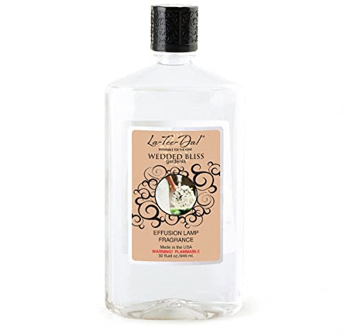 La-Tee-Da Effusion Lamp Fragrance -Wedded Bliss - 32 Ounce - (Gardenia Scent),