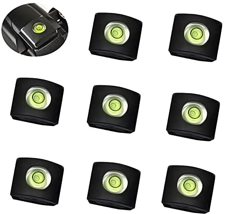SHULLIN 8 Stück Kamerataschenlampe Blitzschuhabdeckung Blitzschuh Wasserwaage Kamera Blitzschuh Hot Shoe Cover Wasserwaage Blitzschuh-Abdeckung für Sony A6500 A6300 A6000 Canon Nikon Panasonic