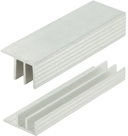 Outwater Industries' Aluminum Sliding Door Track with Mounting Leg for 1/8'' Glass or Wood Door Panels | 4 Foot Upper and Lower Track Set