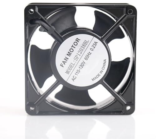 Ventilateur axial sans brosse AC 12V for poêle en céramique grils à granulés de bois refroidissement de l'équipement d'échappement Compatible avec les grils Louisiane
