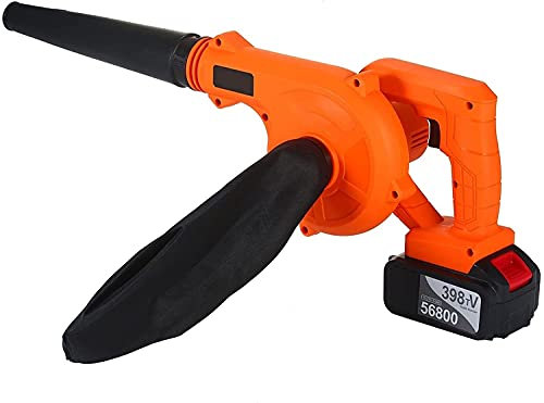 DRYIC Soplador de Hojas inalámbrico Aspirador de Hojas inalámbrico Aspiradora barredora eléctrica 2 en 1 con batería para Limpiar Polvo Hoja Aspiradora de Nieve