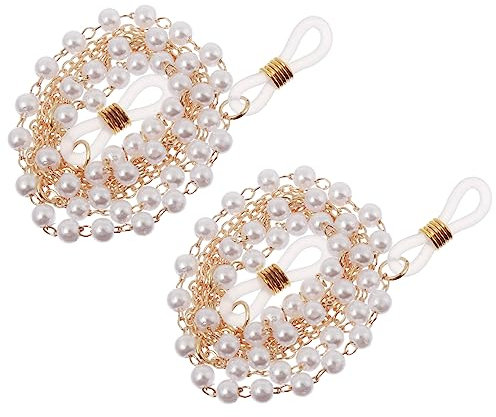 SAFIGLE 6stücke Modische Perlen-brillenkette Für Damen Stilvolle Brillenhalterung Für Sonnenbrillen Und Lesebrillen Rutschfestes Design Für Jeden Anlass