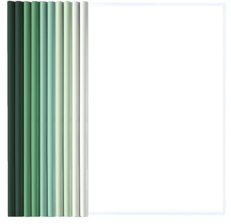 Cerioll 10 Stück A4 Sliding Bar Binder, Transparent, PP, A4, 10 pieces, 2 Löcher, 10 Divider