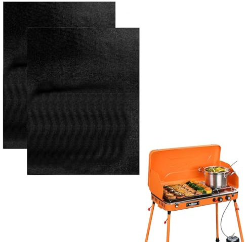 Tappetino da forno, riutilizzabile, protezione per il forno per il pavimento del forno | 2 pezzi di pellicole antiaderenti antiaderente, protezione per il fondo del forno, per