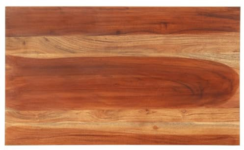 LAPOOH Tischplatte Massivholz Palisander 25-27 mm 60×100 cm, Arbeitsplatte, Waschtischplatte, Bürotischplatte