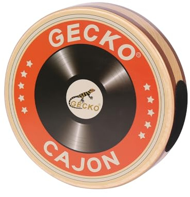 Gecko Cajón tambor de madera tambor de mano instrumento de percusión de una sola placa con bolsa de transporte portátil tambor de caja para principiantes en viajes fiesta mano tambor abedul madera